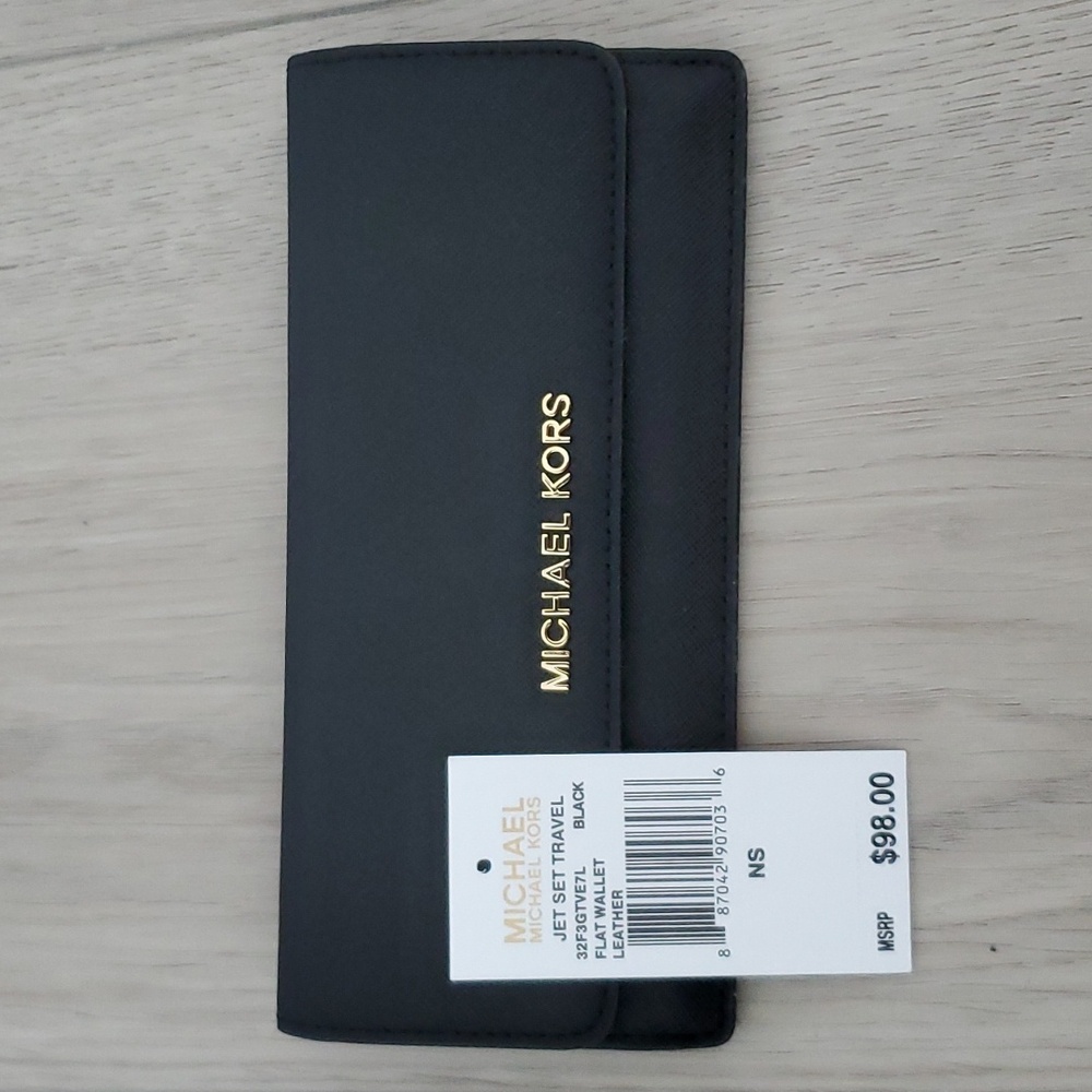 Michael Kors Jet Set Travel Flat Wallet (Leather)